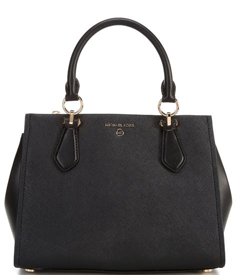 Marilyn Medium Saffiano Leather Satchel .